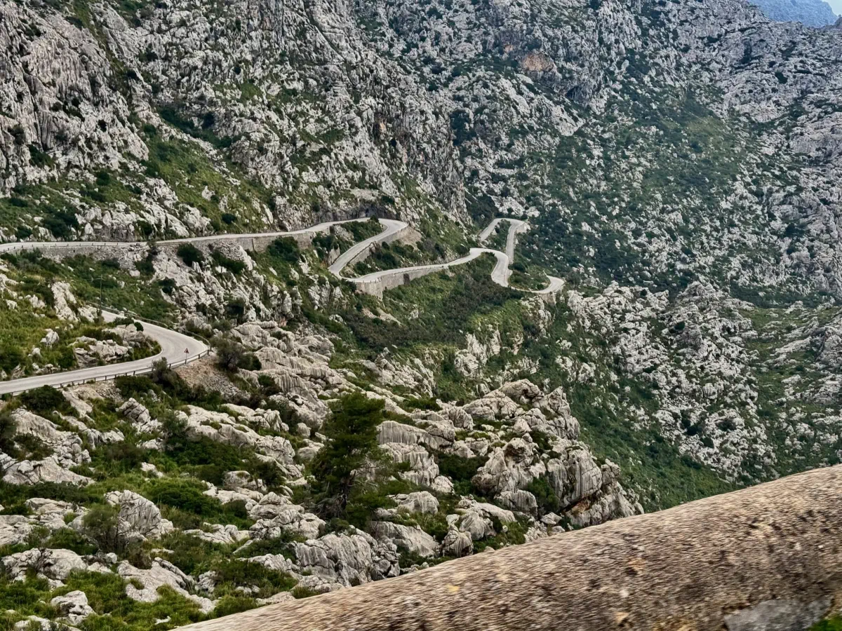 Descending into Sa Calobra