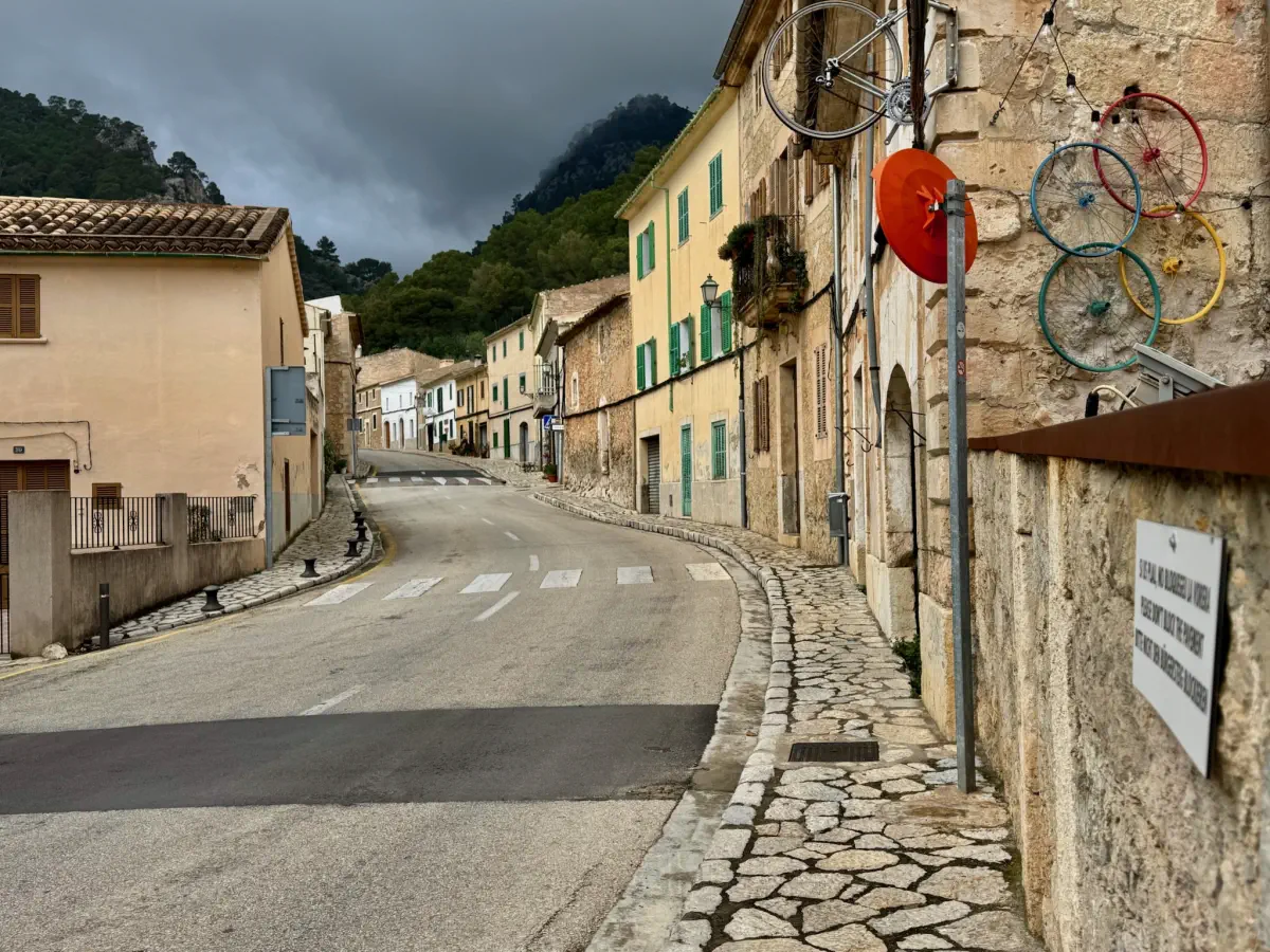 Looking to the mountains from Sa Ruta Verda
