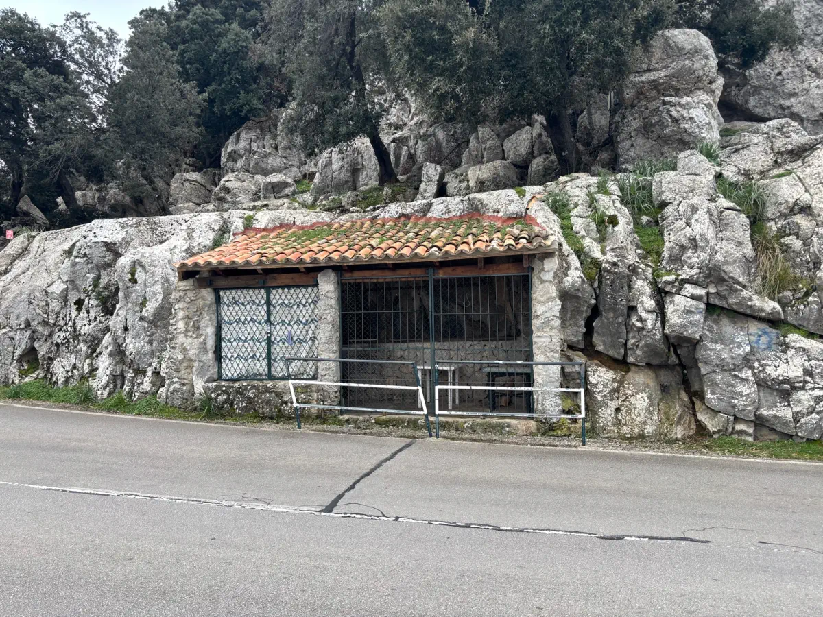 A mountain-side rest stop