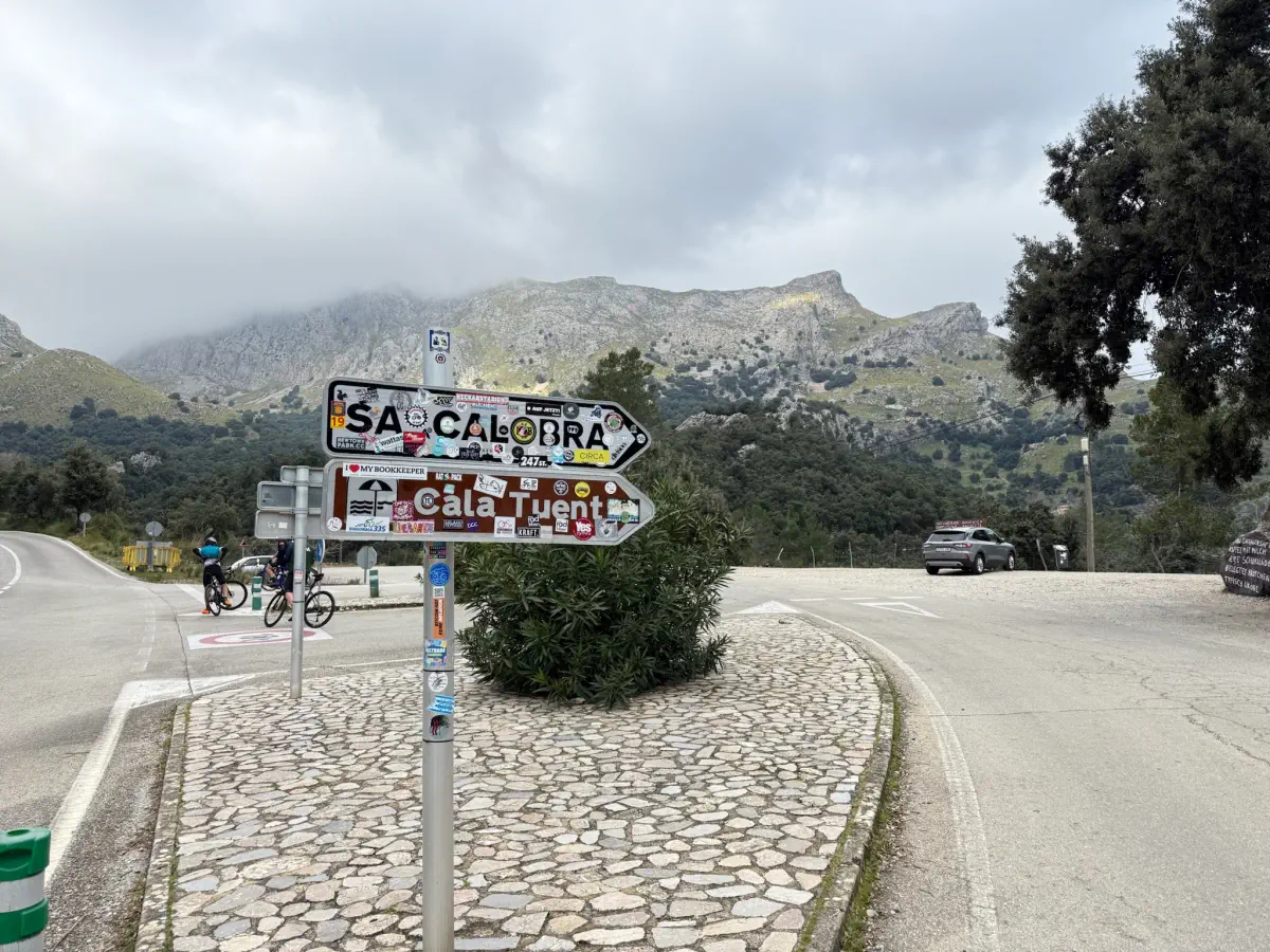 Sign to Sa Calobra